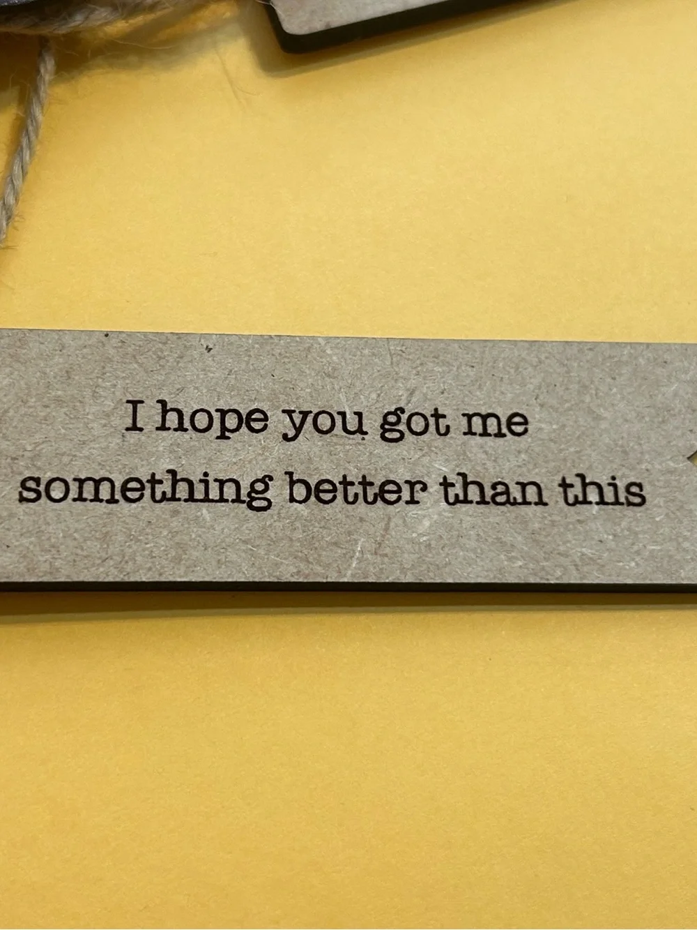 Christmas Humorous Kraft Gift Tag